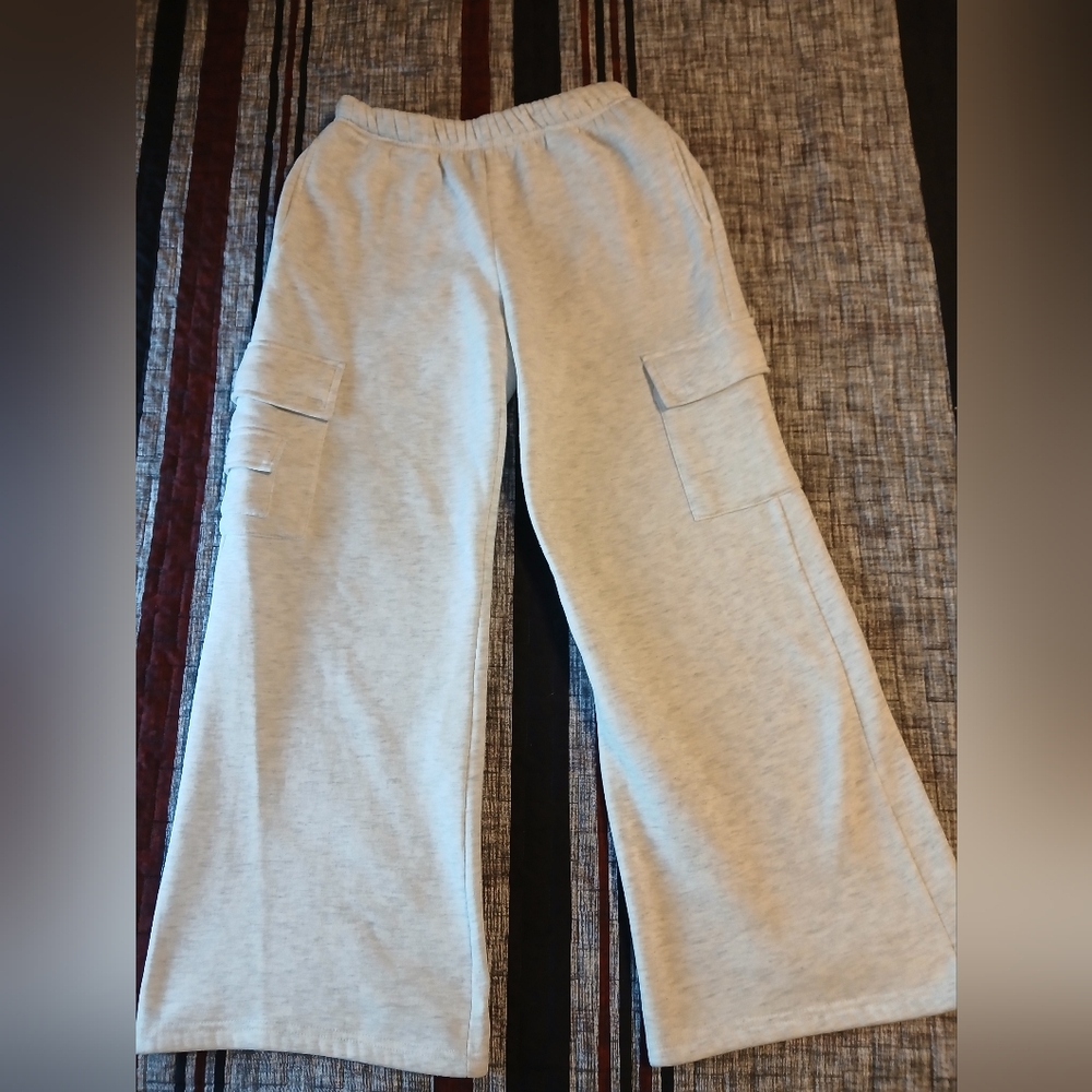 Women's Casual Gray Cargo Joggers